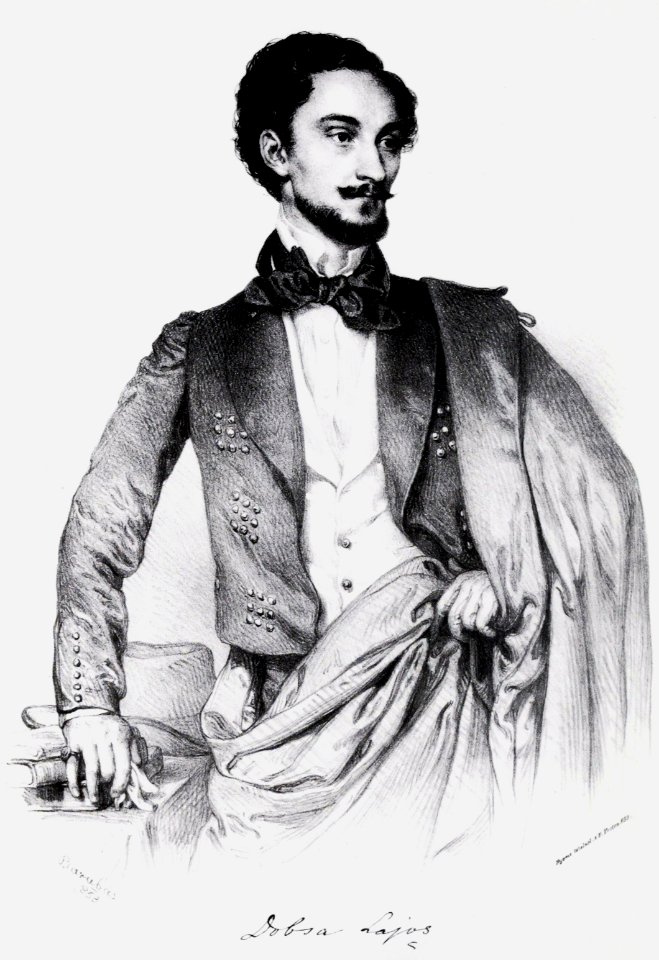 Barabás Portrait of Lajos Dobsa 1853