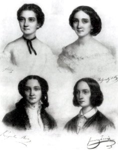Barabás Portrait of four women 1855