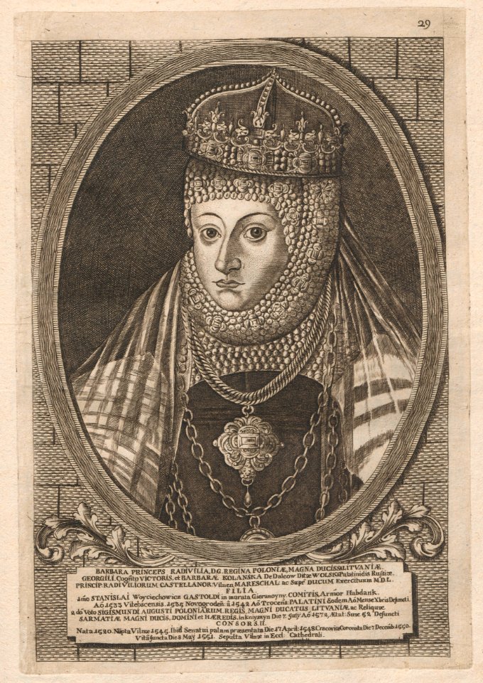 Barbara Radzivił. Барбара Радзівіл (H. Lajbovič, 1758) (2)