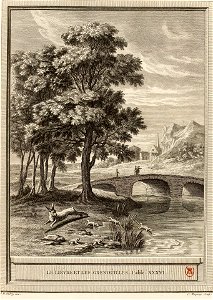 Baquoy-Oudry-La Fontaine-Le lièvre et les grenouilles