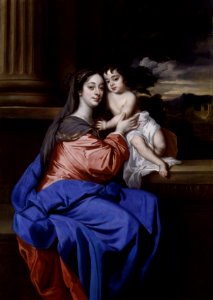 Barbara Palmer (née Villiers), Duchess of Cleveland with her son, Charles Fitzroy, as Madonna and Child by Sir Peter Lely (2)