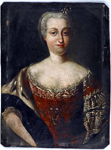 Barbara Sanguška (Dunina). Барбара Сангушка (Дуніна) (1746). Free illustration for personal and commercial use.