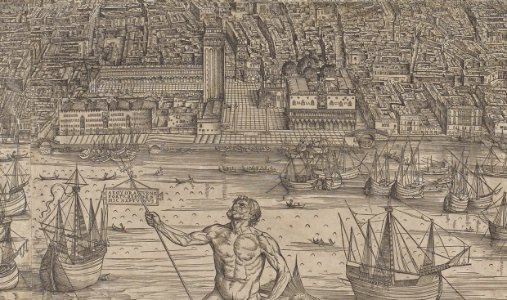 Jacopo de' Barbari - View of Venice - Google Art Project (cropped)