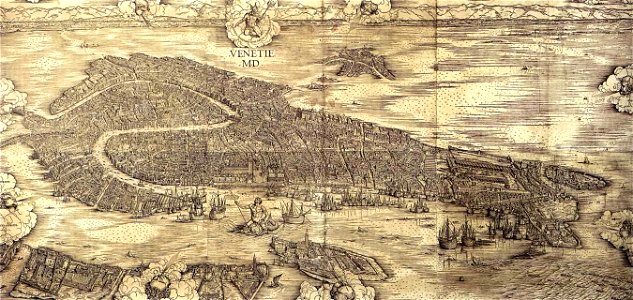 Jacopo de' Barbari - Plan of Venice - WGA01270