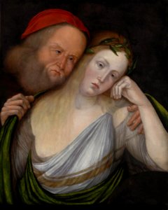 Jacopo de' Barbari - An old man and a young woman (Philadelphia)