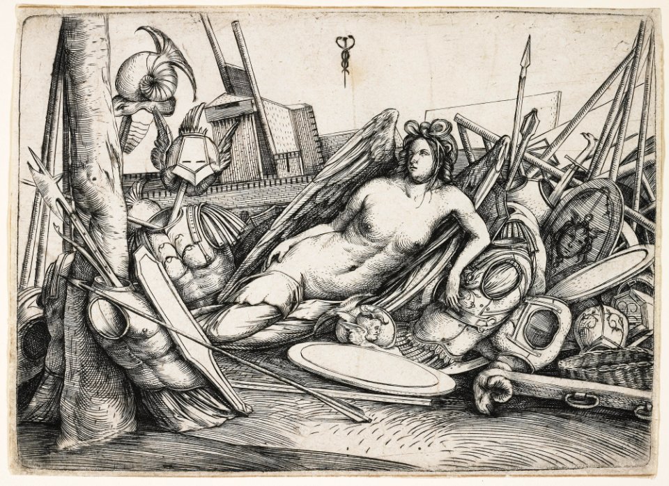 Jacopo de' Barbari - Victory Reclining Amid Trophies (Minneapolis Institute of Art)