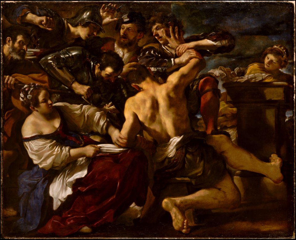 Barbieri, Giovanni Francesco (Guercino) - Samson Captured by the Philistines - 1619