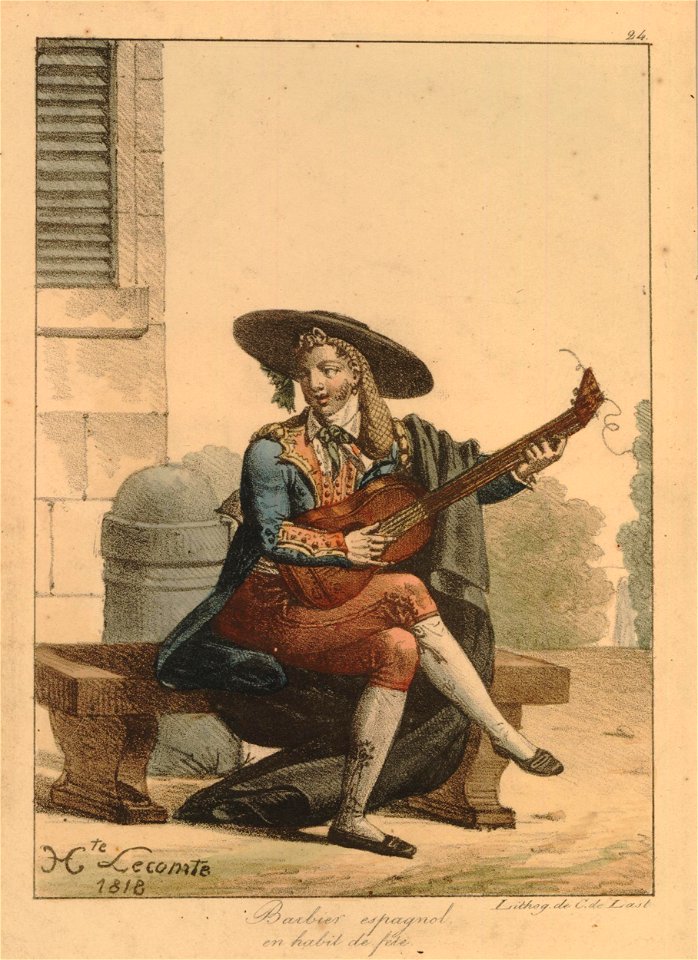 Barbier espagnol en habit de fete (BM 1866,0512.3059)
