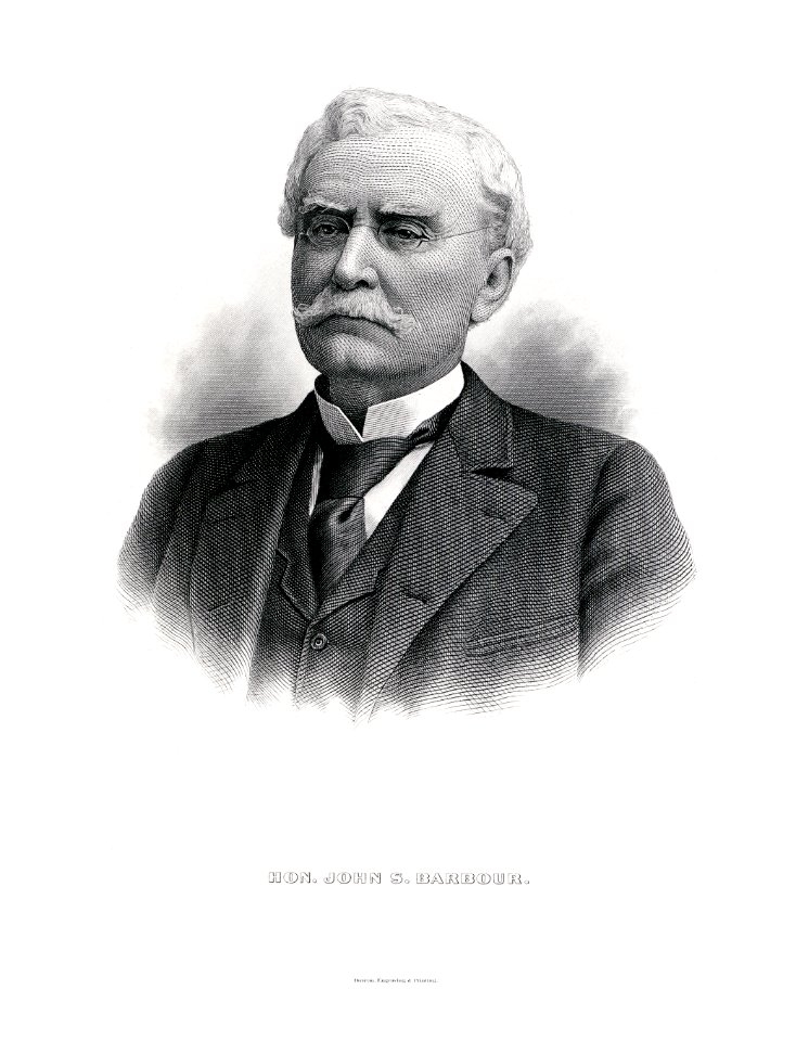 BARBOUR, John S (BEP engraved portrait)