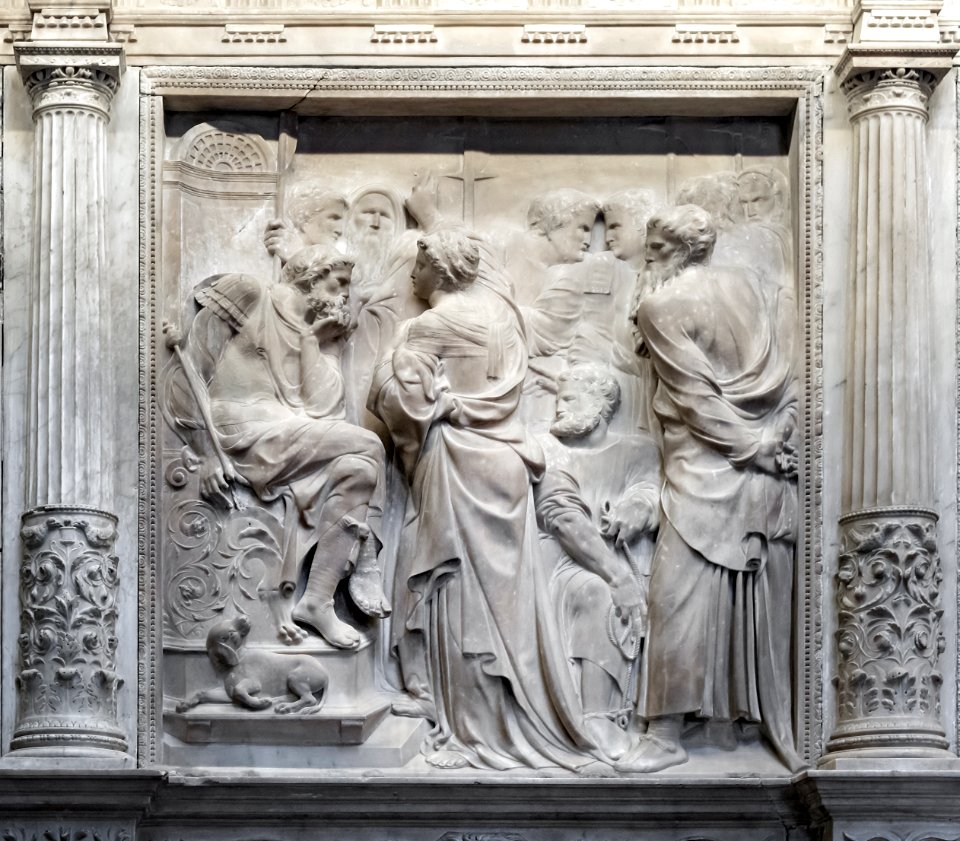 Barcelona Cathedral Interior - Judgment of Eulalia of Barcelona by Dacià - Bartolomé Ordóñez 1519