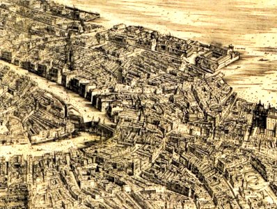 Jacopo de' Barbari - Plan of Venice (detail) - WGA01271
