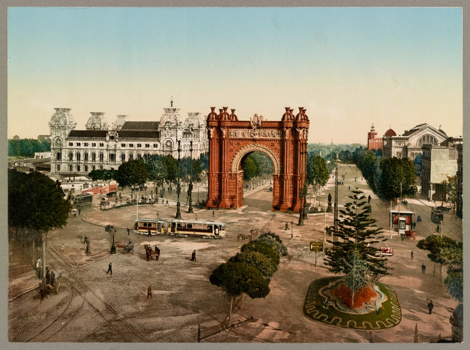 Barcelona. Arco de Triunfo y Palacio de Justicia LCCN2017660387