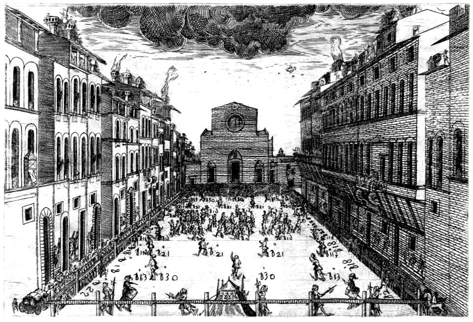 Bardi - Discorso sopra il giuoco del calcio fiorentino, 1580 (page 39 crop)