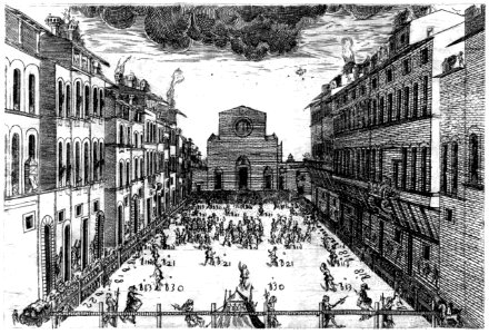 Bardi - Discorso sopra il giuoco del calcio fiorentino, 1580 (page 39 crop)