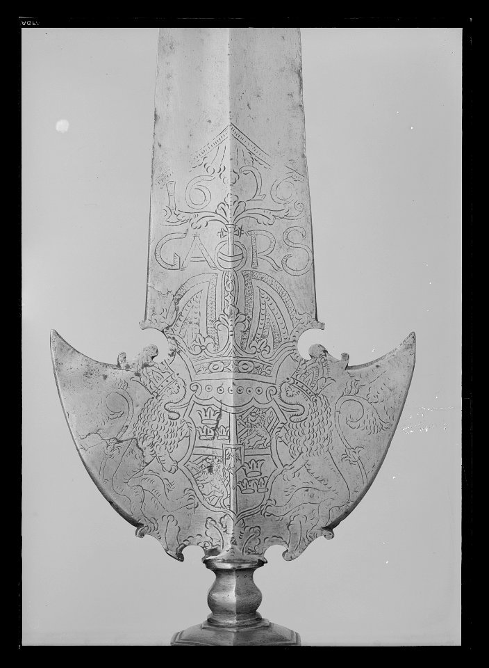 Bardisan för Gustav II Adolfs drabanter m: 1626, tillverkad i Amsterdam - Livrustkammaren - 35470