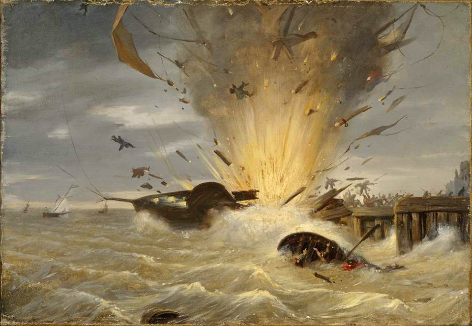 Barend Wijnveld - Anno 1831. De zelfopoffering van Van Speyk - SA 5041 - Amsterdam Museum