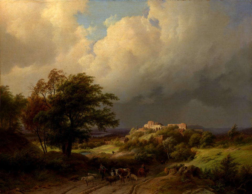 Barend Cornelis Koekkoek (1803-62) - Morning Landscape - RCIN 403681 - Royal Collection
