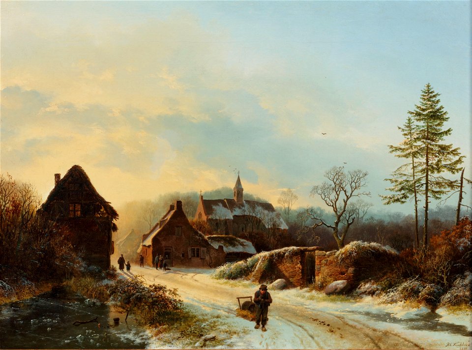 Barend cornelis koekkoek a winters day 113120)