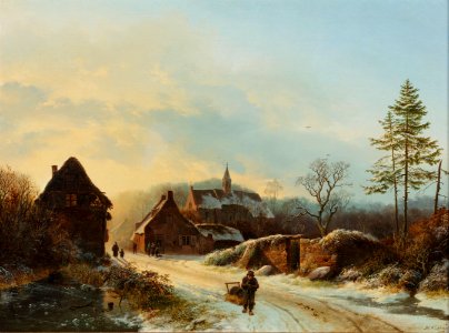 Barend cornelis koekkoek a winters day 113120)