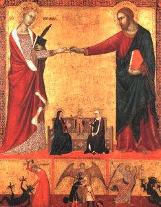 Barna Da Siena - The Mystical Marriage of Saint Catherine - WGA01278