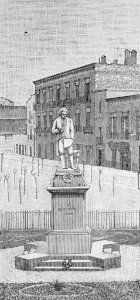 Bari – Monumento Piccinni (xilografia)