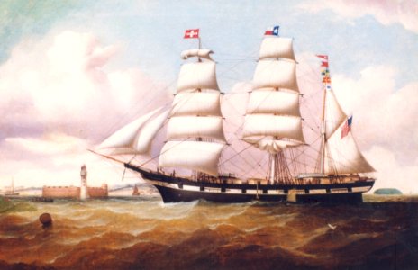 Bark J.C. Kuhn off Liverpool,by Duncan McFarlane 4084