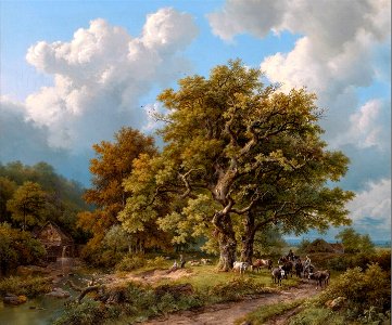 Barend Cornelis Koekkoek - Zomerlandschap - 1428 (OK) - Museum Boijmans Van Beuningen