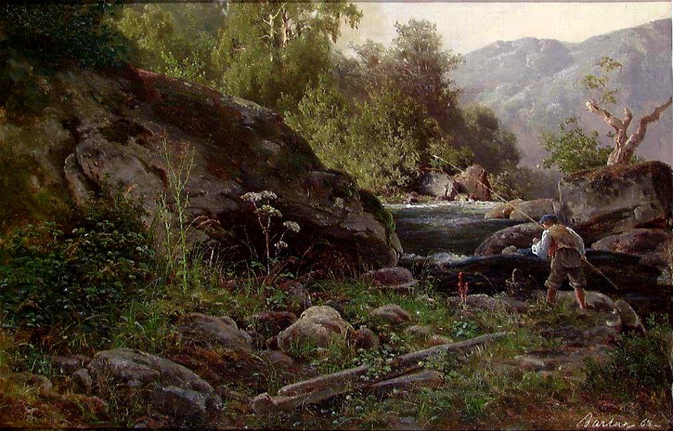 Philip Barlag - Young Fisherman at the Riverside - NG.M.04394 - National Museum of Art, Architecture and Design