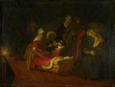 Barent Fabritius - De naamgeving van Johannes de Doper door zijn vader Zacharias (Lucas 1-59-63) - NG1339 - National Gallery
