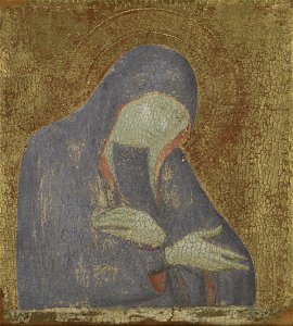 Barnaba da Modena - Mourning Virgin - 1942.323 - Yale University Art Gallery