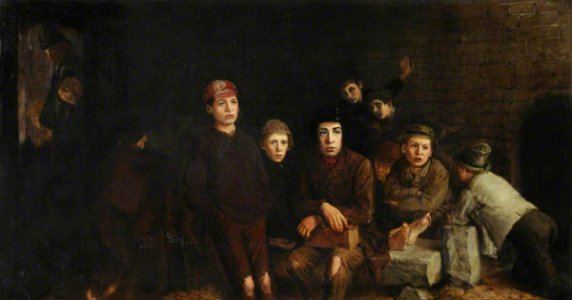 Barnett Samuel Marks (1827-1916) - Saved from the Streets, Portraits of Boys on Board the 'Chichester' Training Ship, In Deep Mire Where There is No Standing - ZBA4354.1 - Royal Museums Greenwich