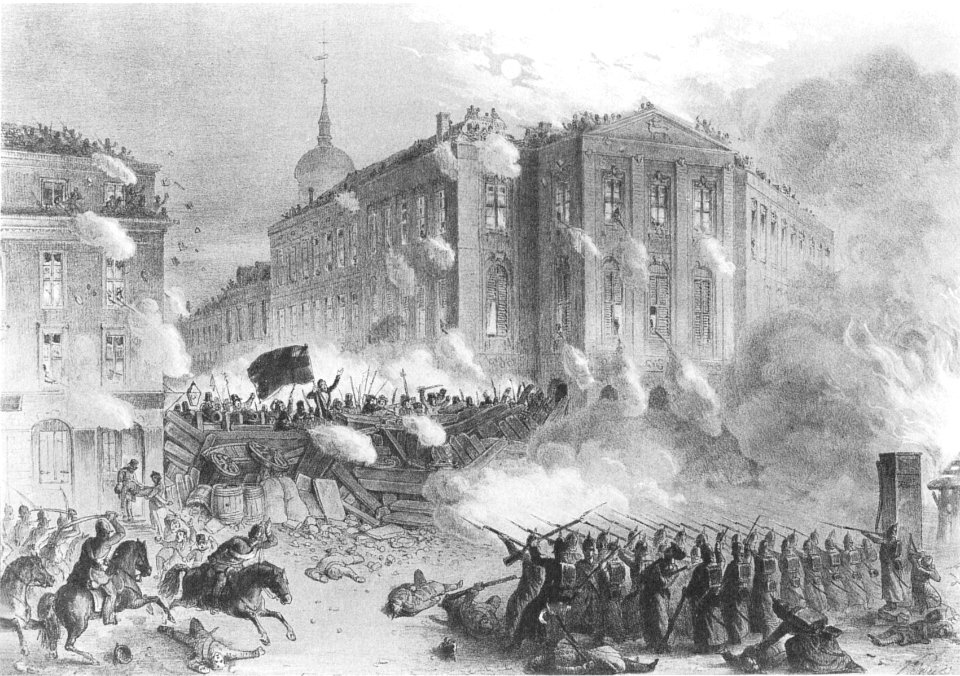 Barrikadenkampf Alexanderplatz 1848