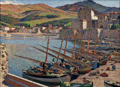 Barques à Collioure Henri Martin musée de Cahors Henri-Martin Ni.91
