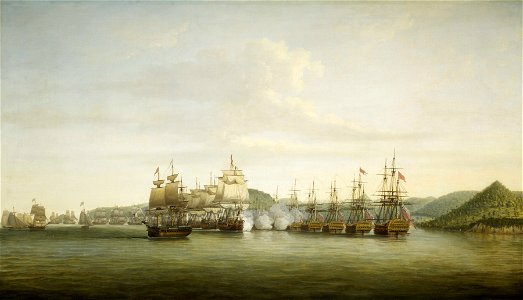 Barrington's Action at St Lucia, 15 December 1778 RMG BHC0422
