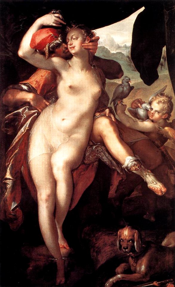 Bartholomeus Spranger - Venus and Adonis - WGA21692