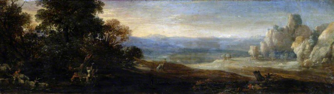 Bartholomeus Breenbergh (1598-1657) - Landscape with Playing Satyr Children and Goats - 1139906 - National Trust