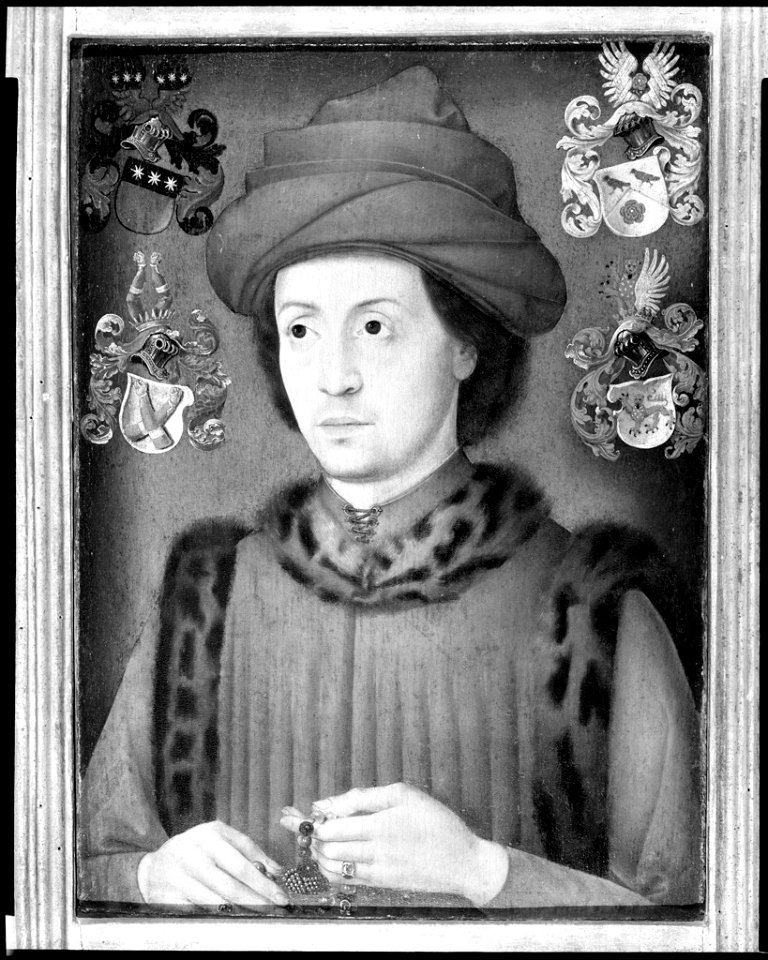 Bartholomaeus Bruyn the Elder - Portrait of a Man, traditionally said to be Roger, Count Blitterswyk-Geldern - 1943.95 - Harvard Art Museums