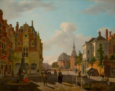 Bartholomeus Johannes van Hove - Stadsgezicht - 0145 - Rijksmuseum Twenthe