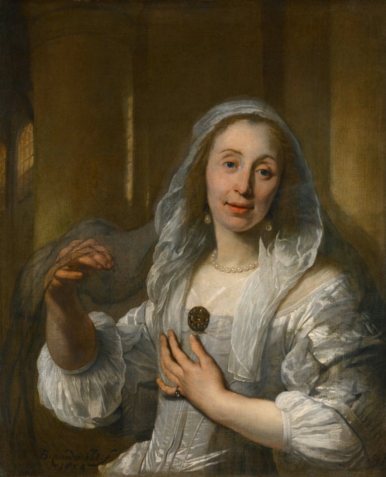 Bartholomeus van der Helst - Portrait of a Woman in White