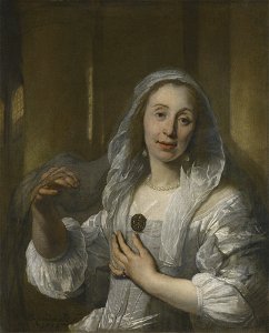 Bartholomeus van der Helst - Portrait of a Woman in White