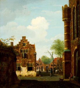 Bartholomeus Johannes van Hove - Stadsgezicht - BR2847 - Rijksmuseum Twenthe