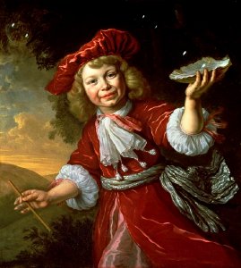 Bartholomeus van der Helst - Portrait of a Boy (blowing Bubbles)