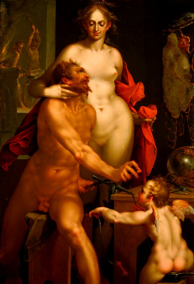 Bartholomäus Spranger, , Kunsthistorisches Museum Wien, Gemäldegalerie - Venus in der Schmiede des Vulkan - GG 2001 - Kunsthistorisches Museum