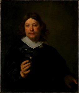 Bartholomeus van der Helst - Man holding a Glass of Wine - NG.M.00088 - National Museum of Art, Architecture and Design