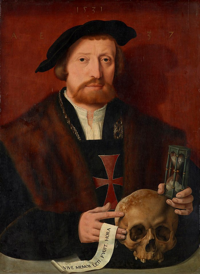 Bartholomäus Bruyn d. Ä., , Kunsthistorisches Museum Wien, Gemäldegalerie - Bildnis eines Ordensritters - GG 868 - Kunsthistorisches Museum