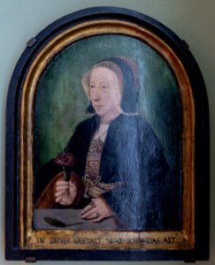 Bartholomäus Bruyn (I)-Dame mit zwei Nelken-4678