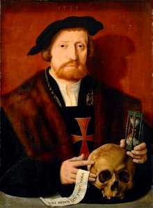 Bartholomäus Bruyn (I) - Portret van een ridder - GG 868 - Kunsthistorisches Museum. Free illustration for personal and commercial use.