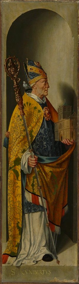 Bartholomäus Bruyn d. Ä. - Beweinungsaltar, Flügelaußenseite, Hl. Kunibert - WAF 118 B - Bavarian State Painting Collections