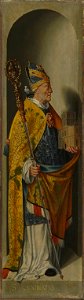 Bartholomäus Bruyn d. Ä. - Beweinungsaltar, Flügelaußenseite, Hl. Kunibert - WAF 118 B - Bavarian State Painting Collections