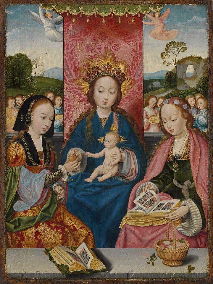 Bartholomäus Bruyn d. Ä. - Maria mit Kind und den hll. Margaretha und Dorothea - WAF 155 - Bavarian State Painting Collections